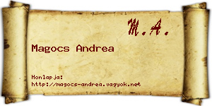 Magocs Andrea névjegykártya